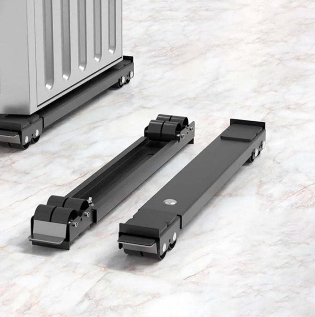 Support Réglable à Roulettes pour Machine à Laver, Réfrigérateur et Appareils Électroménagers